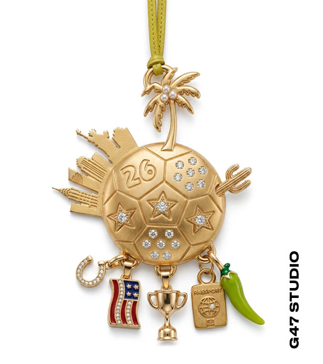 Diseño 3D de Charm Metálico para Mundial. G47 Studio Spain