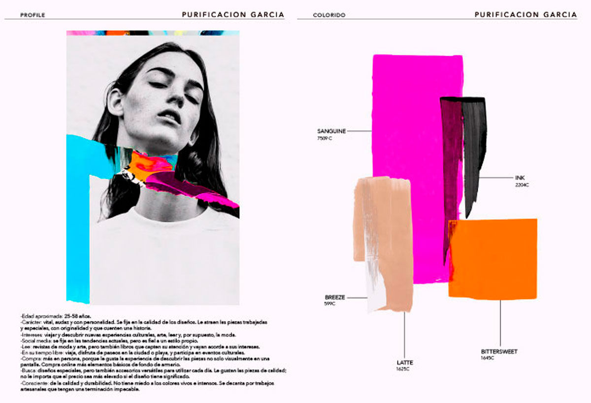 Diseño de Bolsos y Moodboard de tendencias para Purificación García. Purificación García. G47 Studio Spain